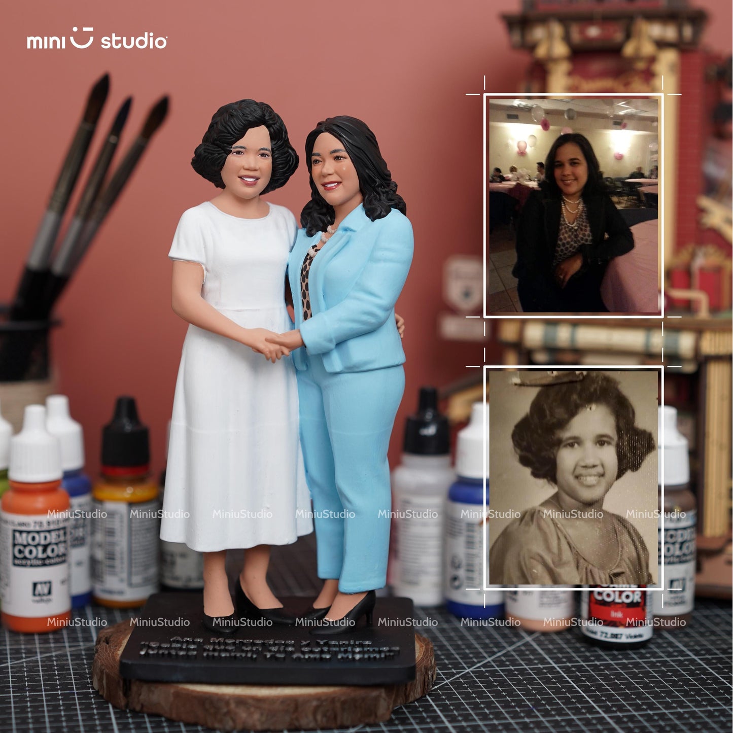 Custom 3D Figurine from Photo, Gifts for Husband, Custom Sculpture, Custom Bobblehead, Custom 3D Portrait, Gifts for Dad, Fathers Day Gifts