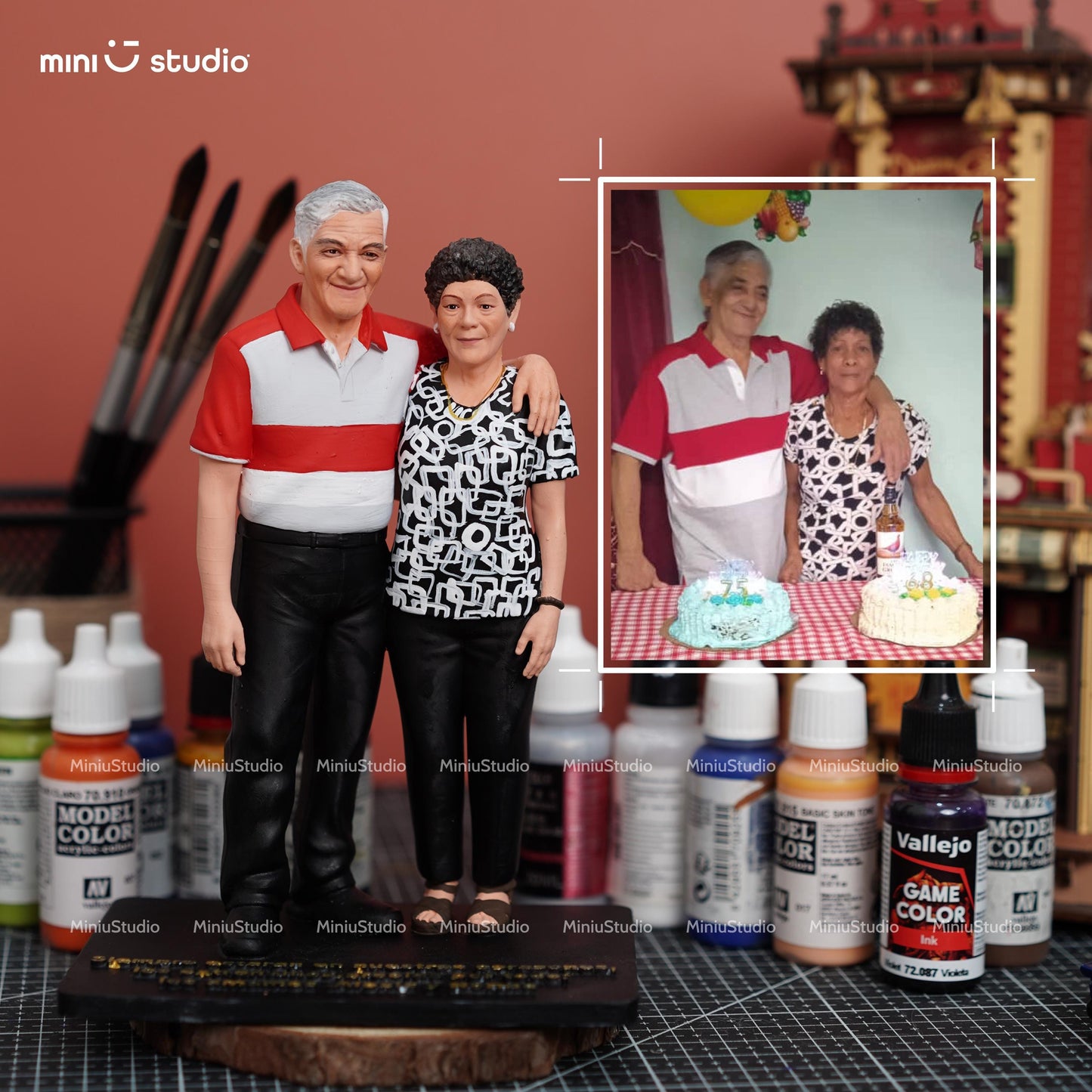 Custom 3D Figurine from Photo, Gifts for Husband, Custom Sculpture, Custom Bobblehead, Custom 3D Portrait, Gifts for Dad, Fathers Day Gifts