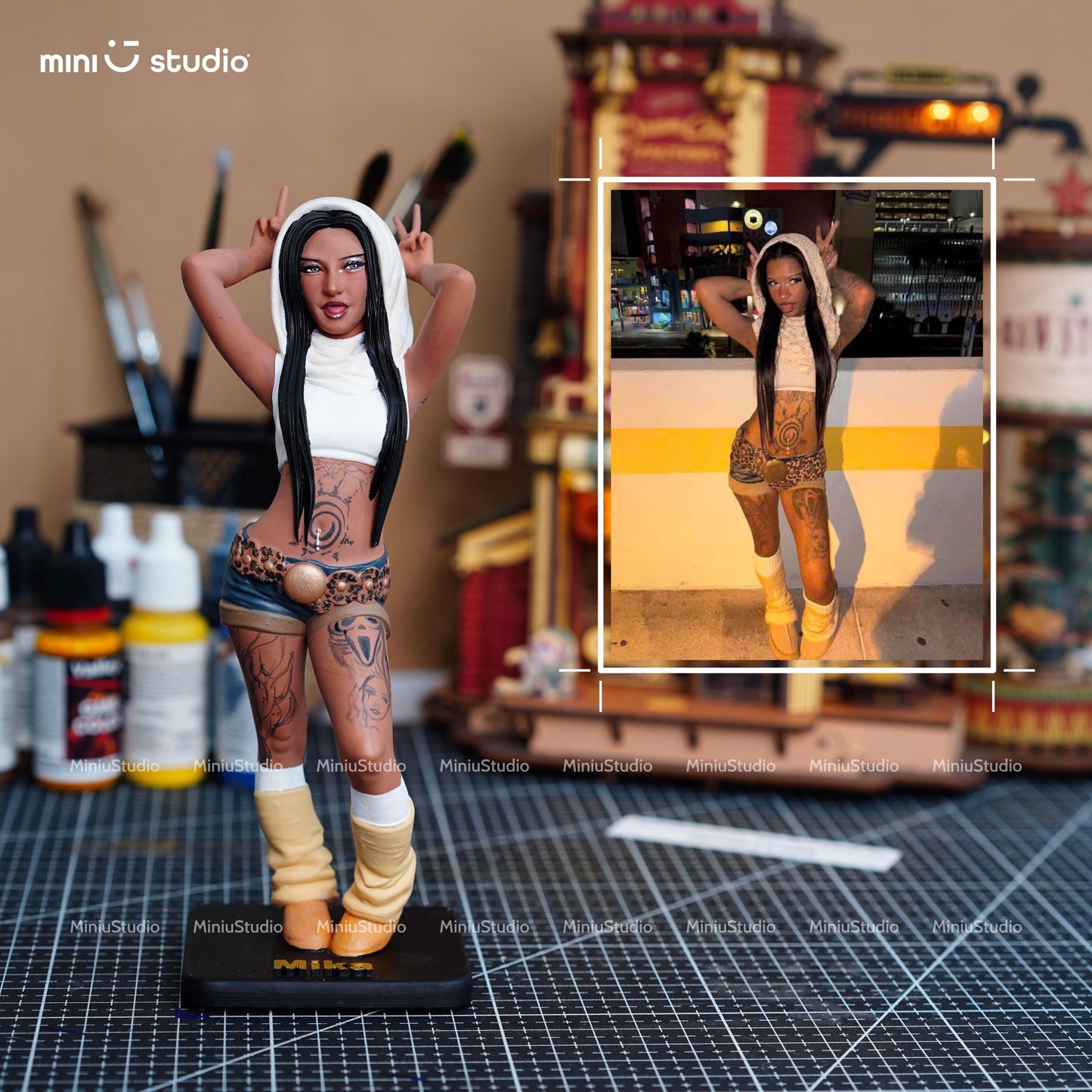 Personalized 3D Figurine: Custom Portrait, Bobblehead, Memorial Gift, Christmas Decoration